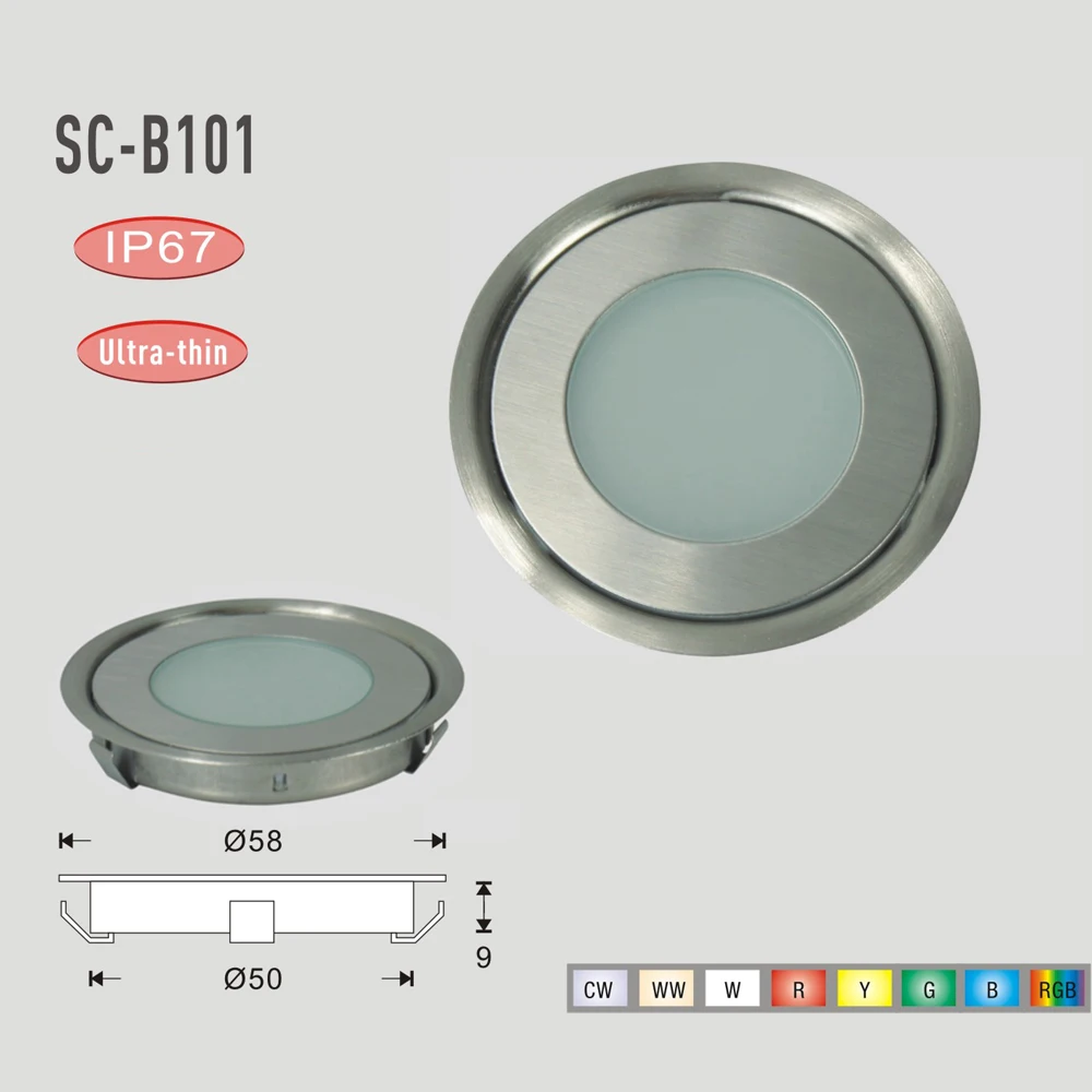 QACA 7 лм SMD3350 LED свет палубы низкого напряжения водонепроницаемый IP67 деревянный пол