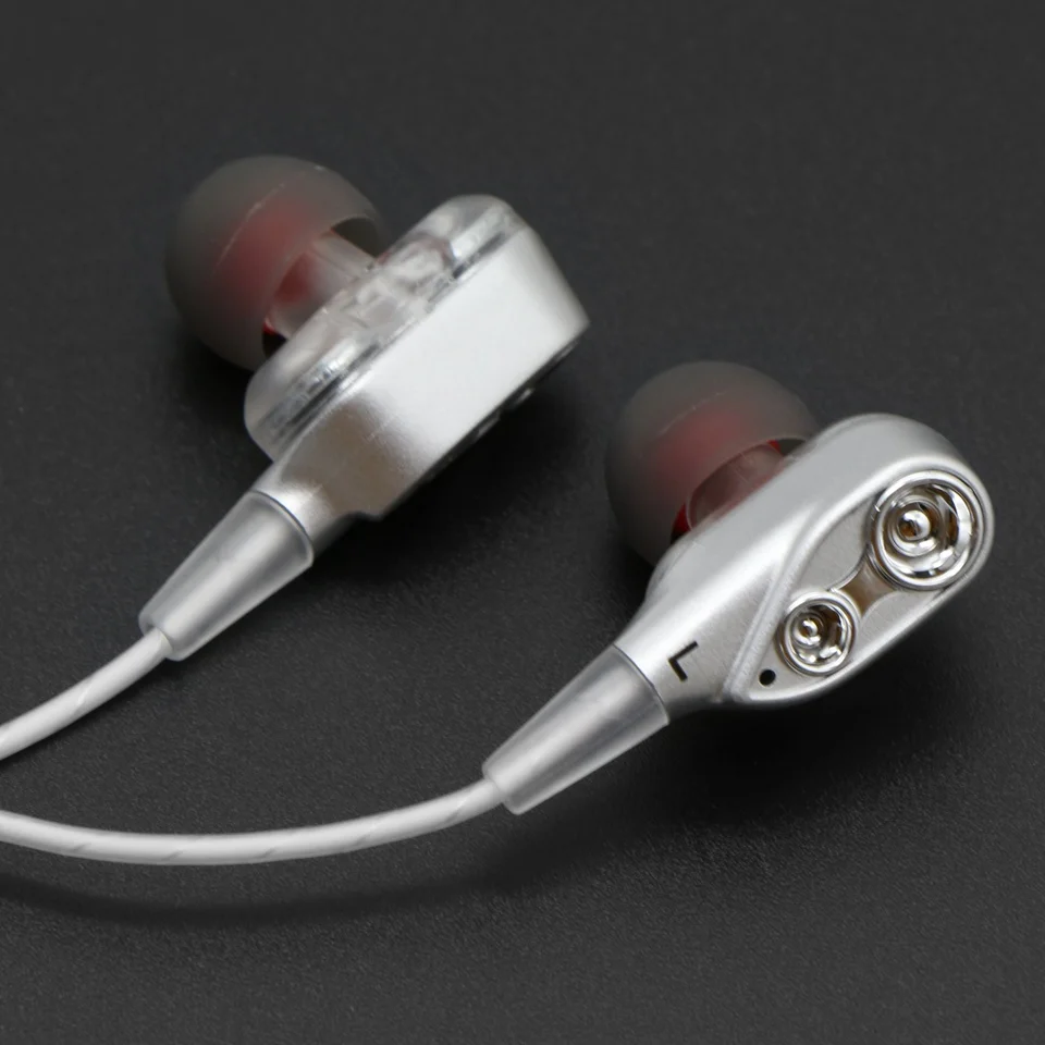 MoreBlue S41 HIFI монитор наушники двойной драйвер Спорт Бег стерео гарнитура бас
