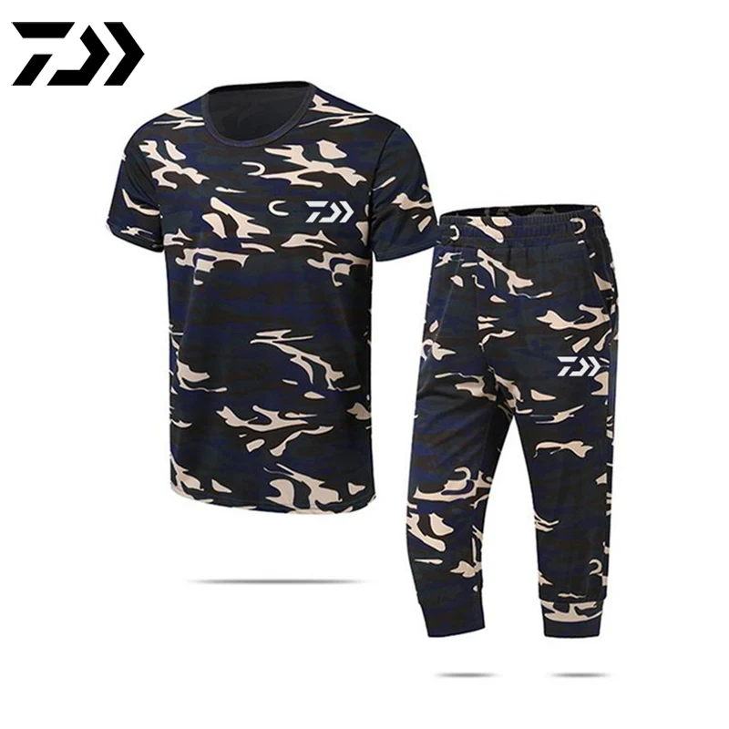 Daiwa/Одежда для рыбалки Камуфляжный костюм Шорты Мужские уличные дышащие летние