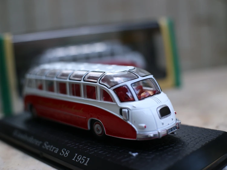 Высокая имитация автомобилей kashbohrer setra S8 1951 1:72 модели из сплава металлические