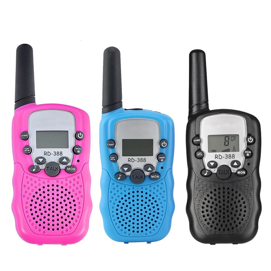 2pcs Mini Walkie Talkie Kids Radio RD388 0.5W PMR PMR446 FRS UHF