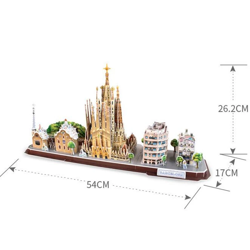 Классический пазл Sagrada Familia Cathedral Барселона Испания Empire State Puzzle Кирпич игрушки масштабные стильные модели наборы мировое строительство