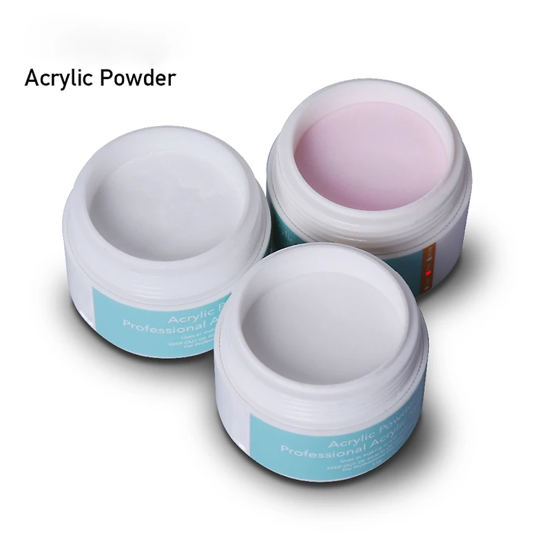 

Clear Transparent Pink Color Acrylic Crystal Powder Nail Manicure Polymer Builder for Nail Art Design