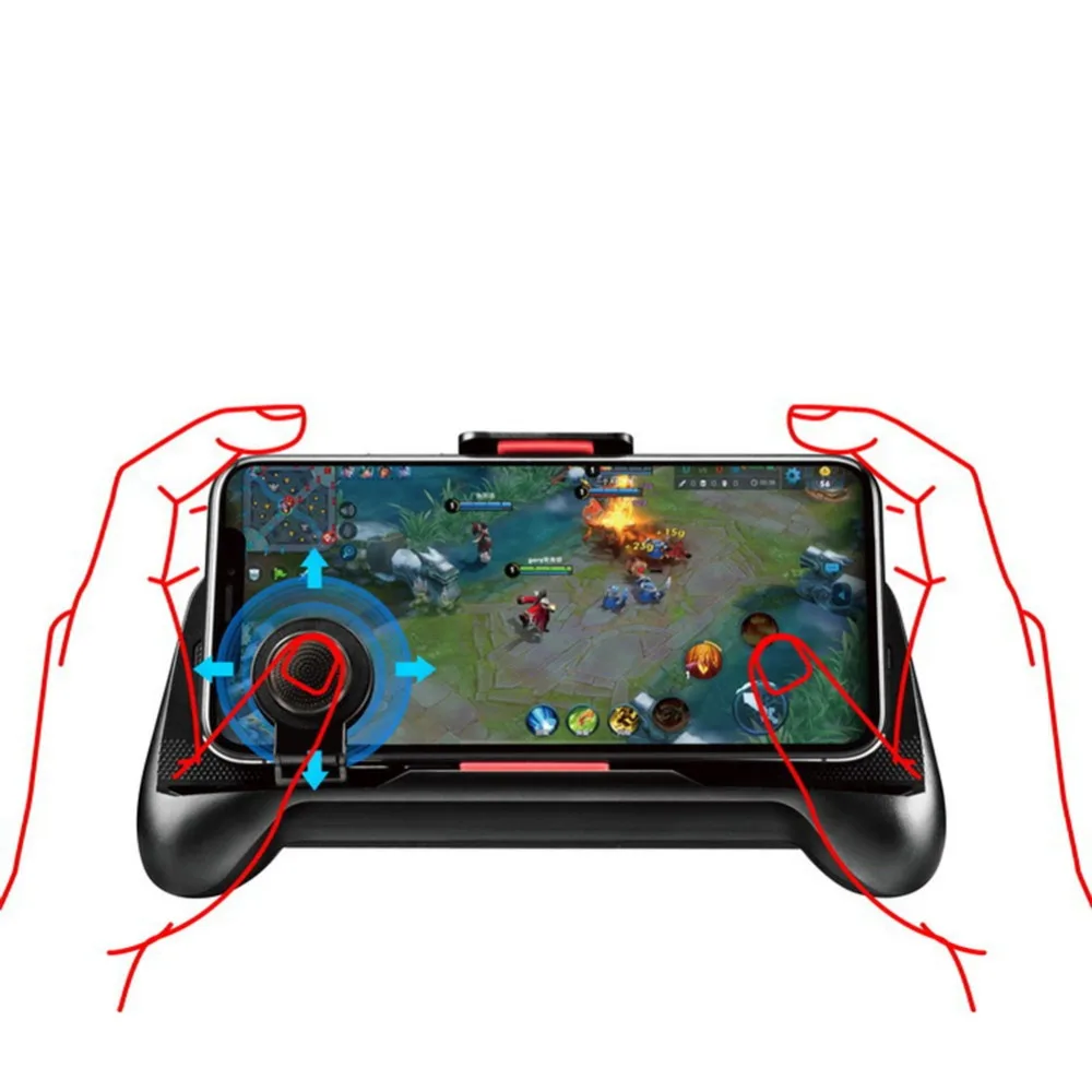 JOEAIS Joystick Grip Extended Handle Game Controller Ultra-Portable Five-Angle Gamepad for iPhone X 8 6S Xiao mi Smart phones |