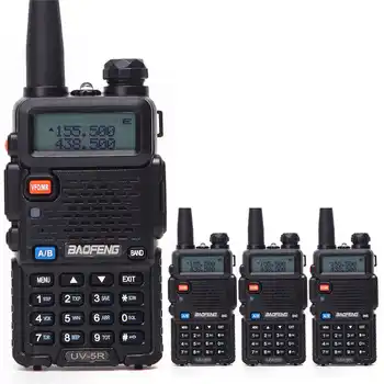 4 Pieces/lot Baofeng UV-5R Interphone VHF 136-174 MHz & UHF 400-520 MHz UV5R Dual Band Dual Display Walkie Talkie Two Way Radio - SALE ITEM - Category 🛒 Cellphones & Telecommunications