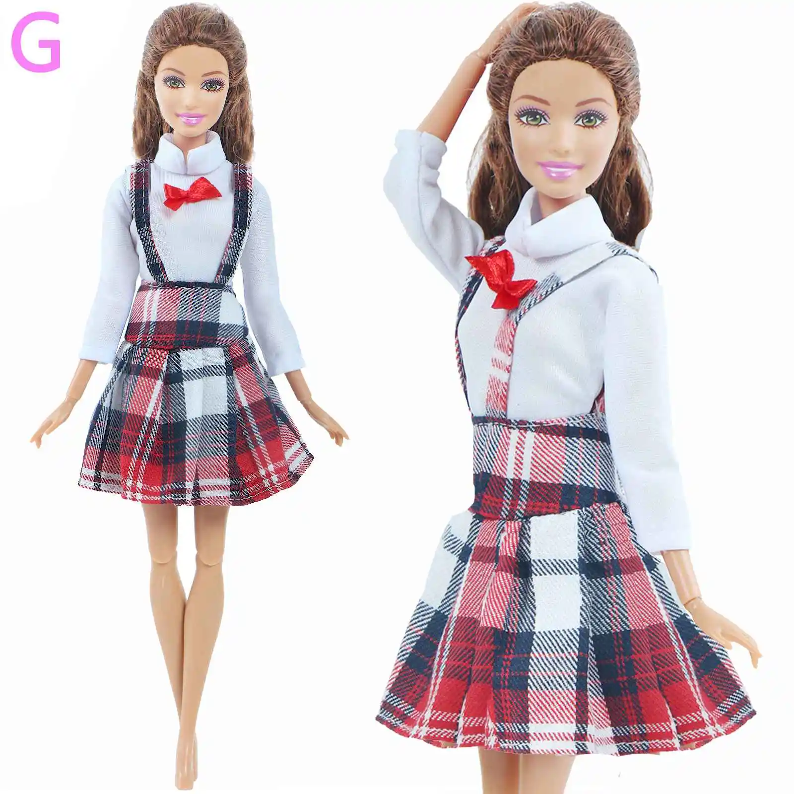 1 кукольная одежда модное платье Повседневная одежда юбка вечернее платье блузка брюки для куклы Барби аксессуары милая девочка ребенок игрушка