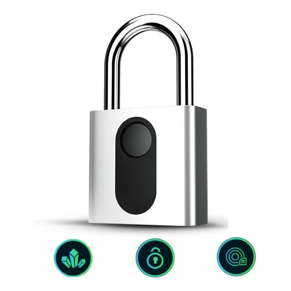 

Fingerprint Lock Padlock Keyless Padlock Waterproof Smart Lock For House Door Suitcase Backpack