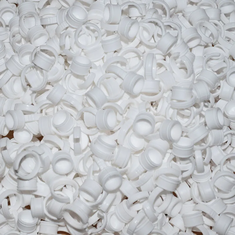 

Professional Permanent Makeup Eyebrow Lip tattoo Pigment Container RING INK CUP M 100pcs Easy Holder Ink Hot Sale