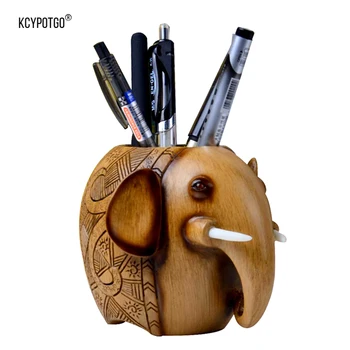 

Home Office Storage pen container, Very creative elephant shape office tabletop decoration