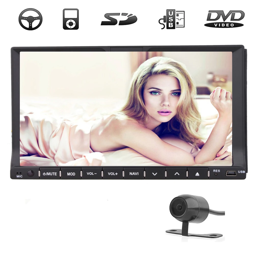 USB MP3 Radio Sub Autoradio Receiver iPod Player font b Camera b font GPS Car DVD