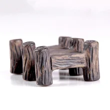 Деревянный мост держатель для стикера бонсай сказочные статуэтки, микро пейзаж DIY ремесла сказочные украшения сада