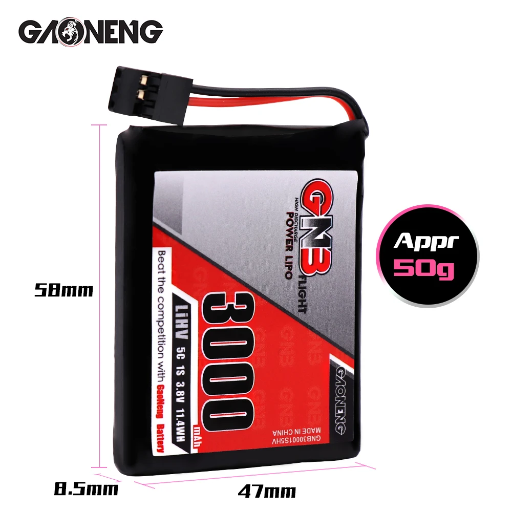 Gaoneng GNB 3,8 V 3000MAH 1S 5C HV LiPo батарея для Sanwa MT-44 FH4T пульт дистанционного управления