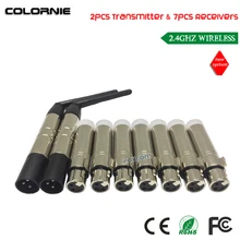 DHL светодиодный светильник женский беспроводной, DMX 512 приемник XLR передатчик