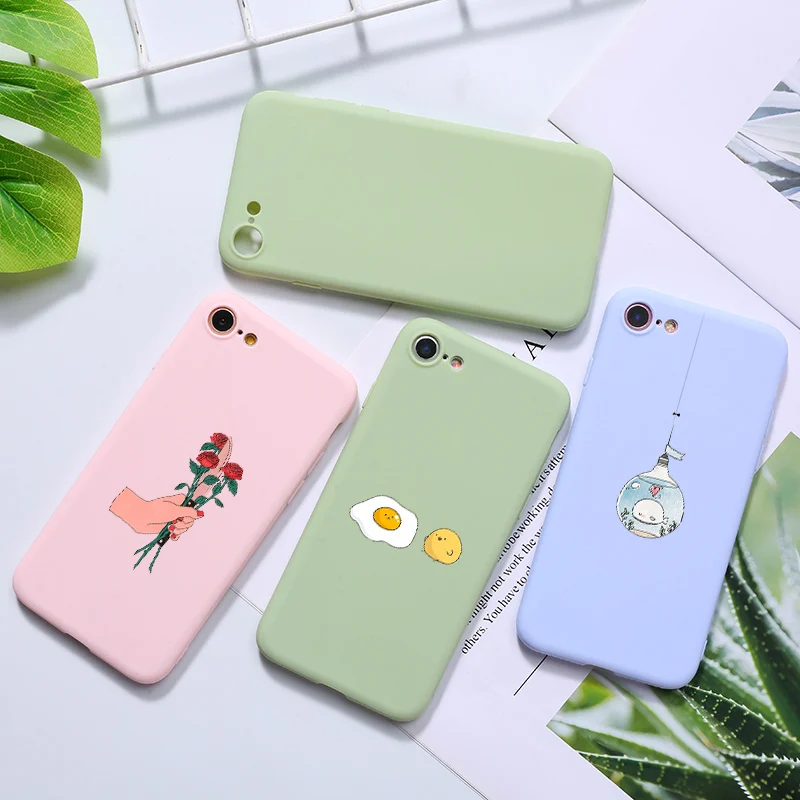

sFOR iPhone 6 Case FOR iPhone 7 8 Plus X 6S Phone Candy Color Silicone Cover FOR Funda iPhone XS Max Case sFOR iPhone XR Case