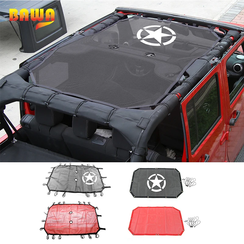 Jeep Wrangler 2007-2017 JK JKU SunShade Top Cover with Five Star UV Protection Jeep Wrangler 2007-2017 JK JKU SunShade Top Cover with Five Star UV Protection