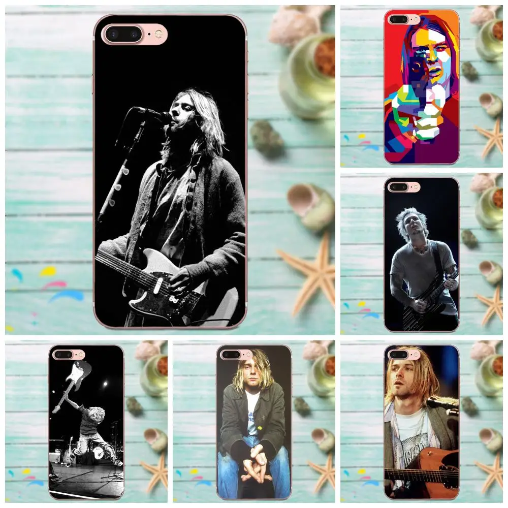

For Galaxy Grand Alpha G850 Core2 Prime S2 I9082 A3 A5 A7 On5 On7 2015 2016 2017 TPU Print Case Nirvana Singer Kurt Cobain