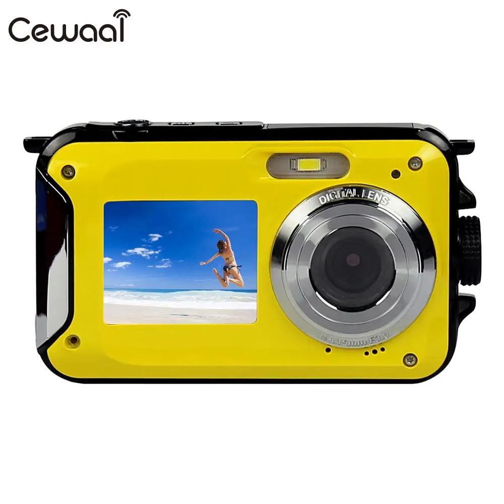 DV Double Screen 24MP 16X Zoom Digital Camera 24MP 16x Zoom 1080P Digital Camera Camcorder Outdoors Wedding HD Waterproof