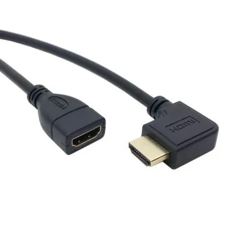 

CYDZ Right Angled 90D HDMI 1.4 Ethernet 3D Type A Female to A Male Extension Cable