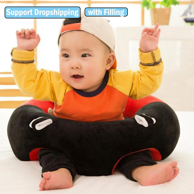 

For Dropshipping Baby Sofa Infant Seat Sofa with Cotton Feeding Chair for Baby Learning To Sit Cute Baby Support Seat Cover