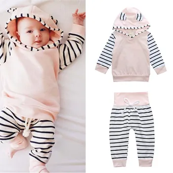 

Baby Girls clothing set Girl long sleeve Kids hooded Sweatshirts+pants Infantil bebe coat clothes sets toddler cloth outerwear