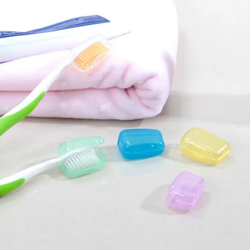 5 قطعة/1 مجموعة المحمولة السفر التخييم حماية رأس حامل لفرشاة الأسنان نظافة غطاء حالة حامل صندوق تخزين فندق الحمام شحن مجاني