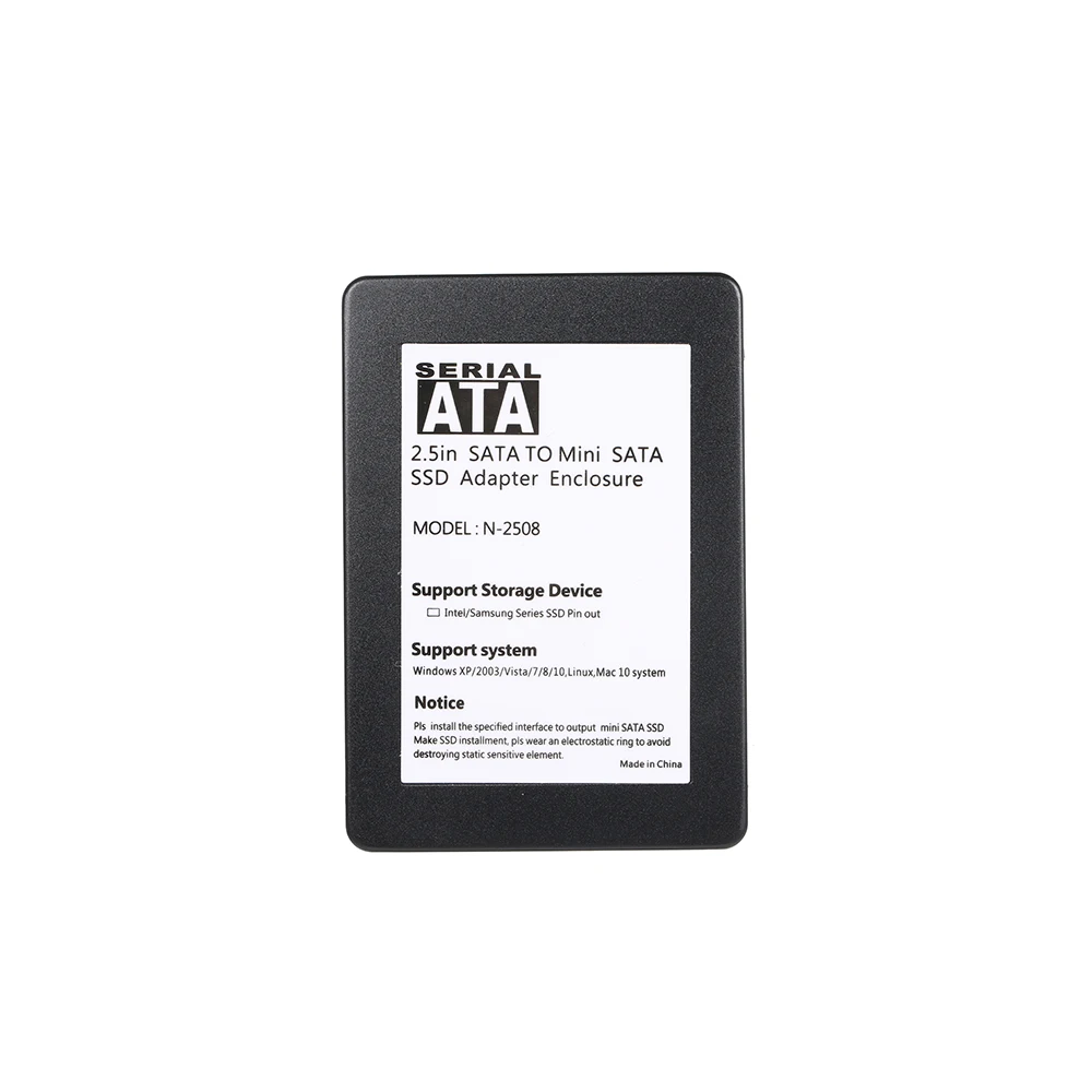 MSATA SSD адаптер 2 5 дюйма SATA корпус для жесткого диска внешний алюминиевый
