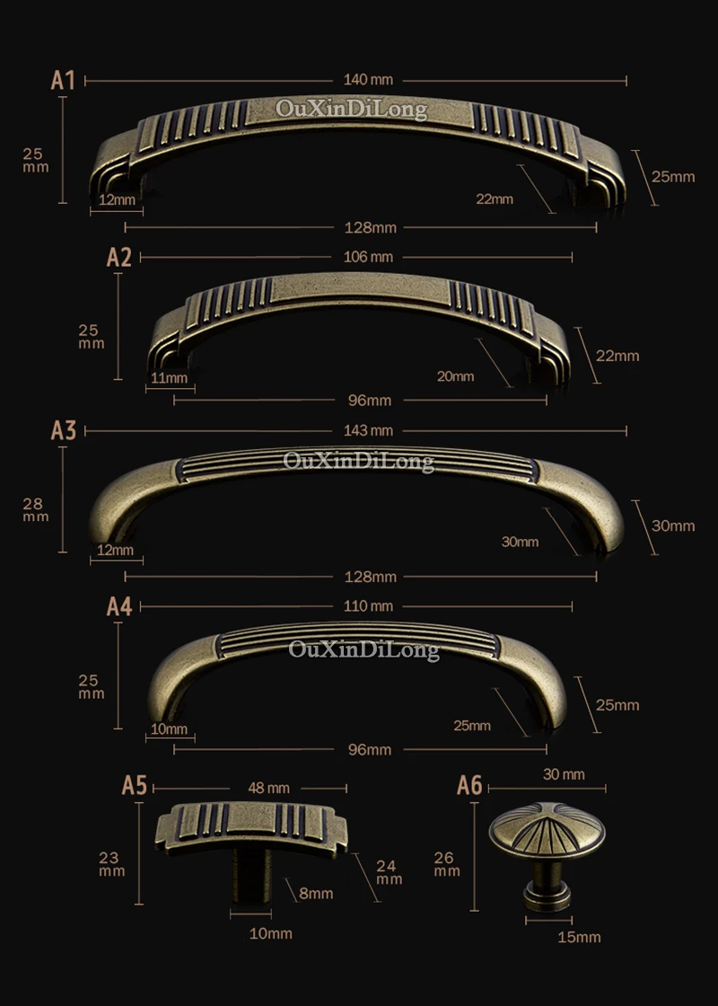 Винтаж 2 шт. Европейский ретро кухонный шкаф дверные ручки шкаф комод Ящик Шкафа Тянет ручки и ручки бронза