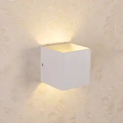 Современные светодиодные Настенные светильники свет с качеством COB чип 3 Вт Алюминий бра до Подпушка Спальня коридоре AC85 ~ 265 В теплый белый ur