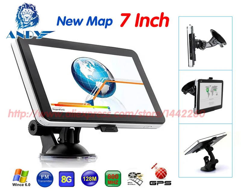 

704Oriana 7 inch GPS Navigation FM 8GB/128M DDR/800MHZ New Map Free Upgrade Russia Spain/ Europe/USA+Canada/Israel gps navigator