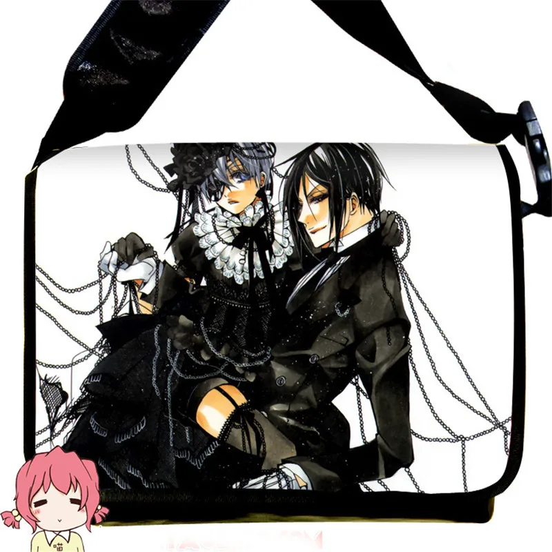 ファッション黒執事黒執事シエル ファントムハイヴコスプレ メッセンジャー バッグ アニメ セバスチャン キャンバス スクール バッグ ブック ショルダーバッグ Fashion Shoulder Bags Shoulder Bagsmessenger Bag Aliexpress