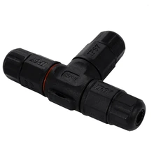 L20 2 Pin IP67 Waterproof Connector T Type Cable Connector Industrial Power Cable Wire Connector HS383+