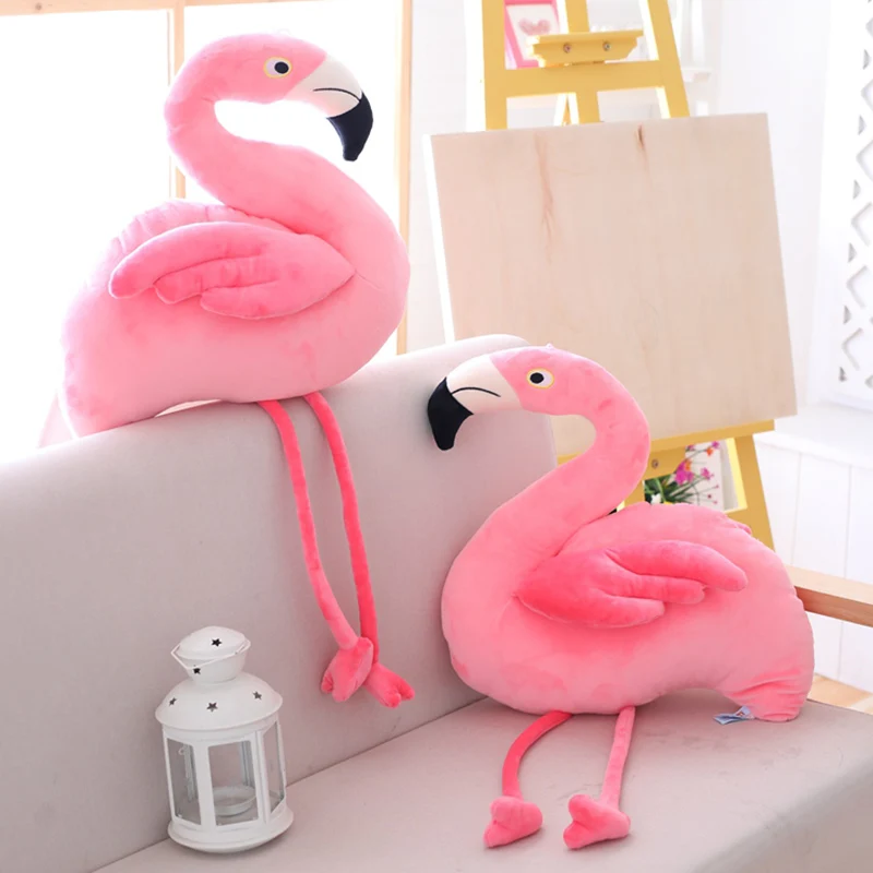 Hangable Розовый фламинго Мягкие плюшевые куклы мягкие реалистичные Животные кукла