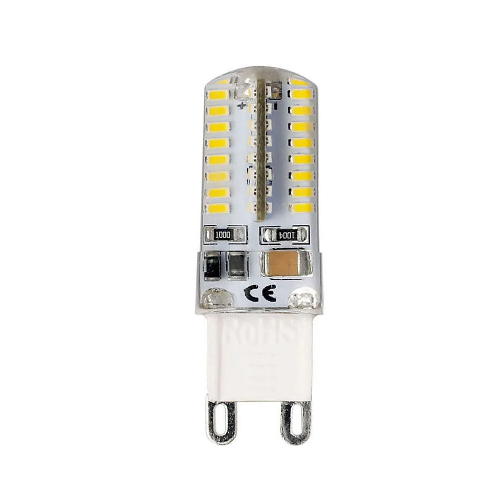 10 шт. G9 5 Вт светодиодный 3014 64SMD контактный цоколь светодиодный светильник теплый белый/белый JA55