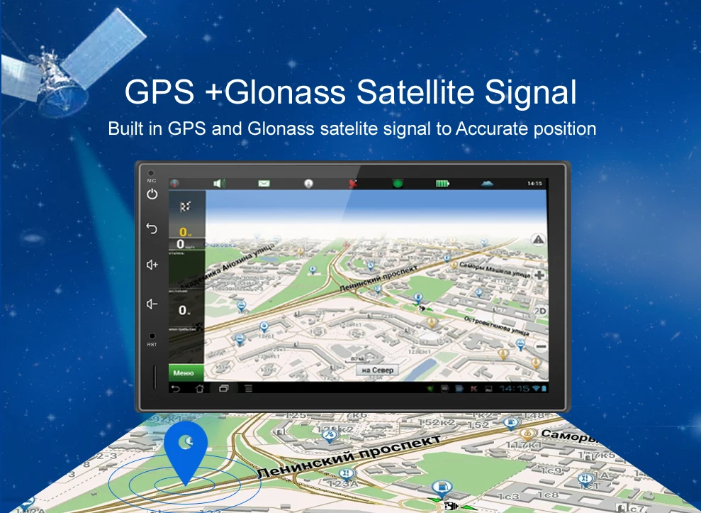 Perfect Navivox Android7.1/8.1 Universal GPS Navigation Radio Stereo Audio Player for nissan ,for hyundai   RDS/SWC/BT/Wifi (no dvd) 4