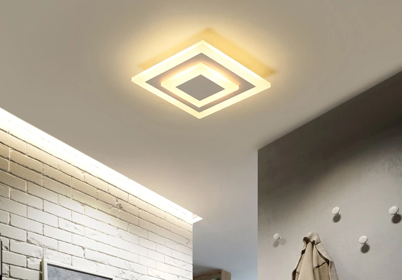 Modernas Luzes de Teto para Corredor Corredor Varanda Teto Lâmpadas 7w Quarto Iluminação de Teto Luminaria Lamparas de Techo de Acrílico 2 Luzes de teto