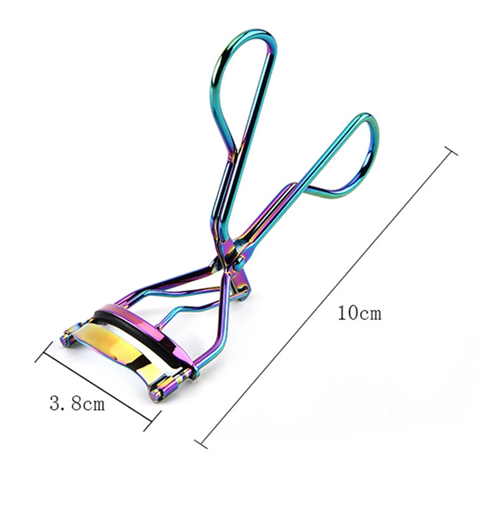 Портативные щипцы для завивки ресниц, 1 шт., с металлической ручкой, цветные ресницы, инструменты для завивки, женские инструменты для наращивания ресниц, косметические инструменты для макияжа