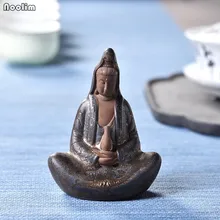 NOOLIM Гуаньинь Чай Pet Zen фигурка Будды Керамика Творческий дом украшения Аксессуары Чай церемонии кунг-фу Чай Play