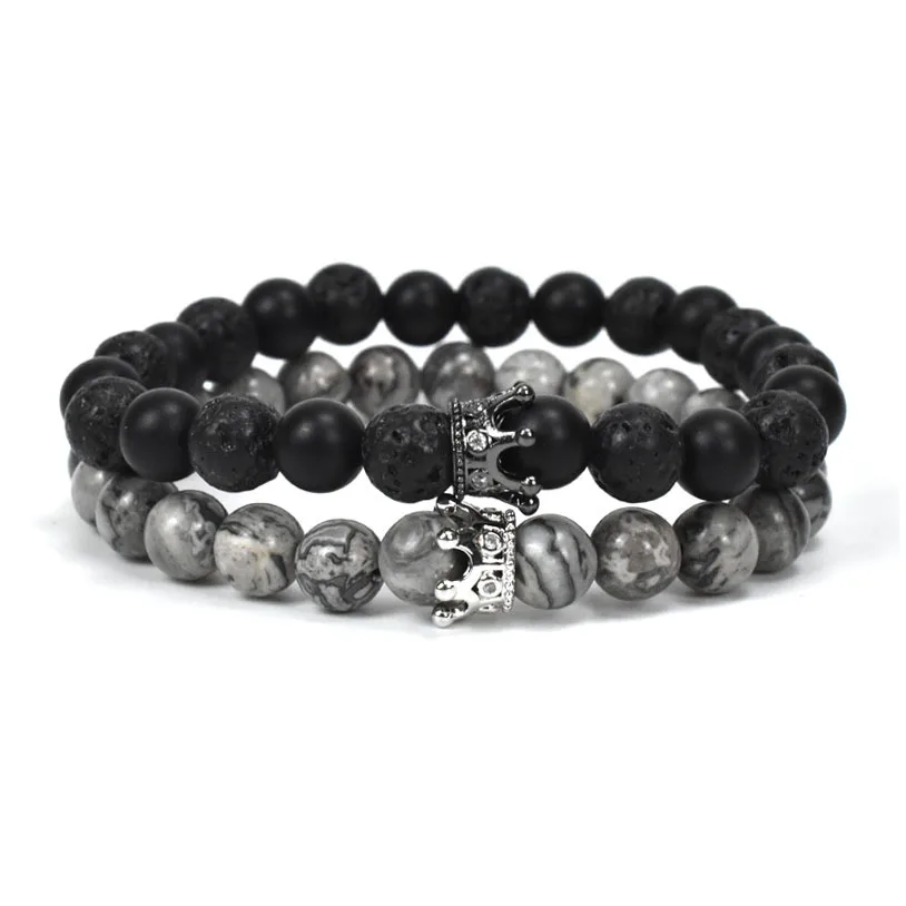 Браслет на ладонь мужчины проложить Лев Крест гантели шлем Будда балансировочная бусина рейки Будда натуральный камень Йога браслет для женщин