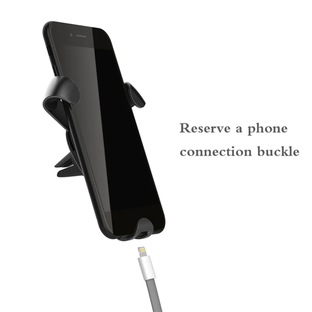 Car Phone Holder Universal Gravity Metal Air Vent Mount Car Holder for Mobile Phone Holder Stands