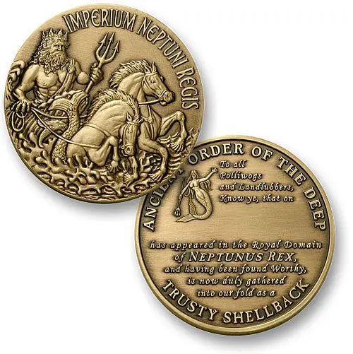 

2017 New Coin,Trusty Shellback "Imperium Neptuni Regis" - Challenge Coin