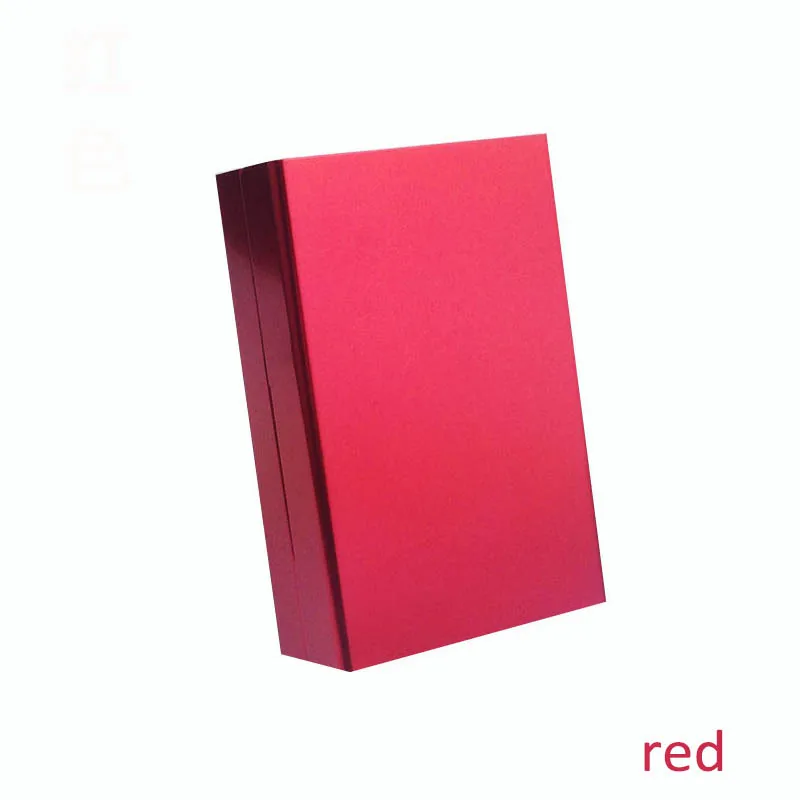 Сигарный держатель для табака, алюминиевый сплав, контейнер для хранения дыма, держатель для сигарет, автоматическая крышка бомбы, карманная коробка, 1 шт - Цвет: Красный