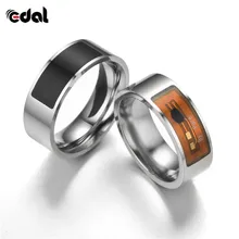 Модные новые умные кольца с открытым замком, волшебное кольцо для ношения, черное цифровое кольцо на палец для телефона Android с функцией