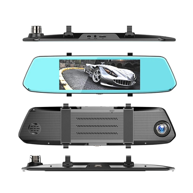 XPX ZX819 камера заднего вида Dash cam 7 дюймов зеркало Full HD 1080P 170 градусов для машины Mirrir