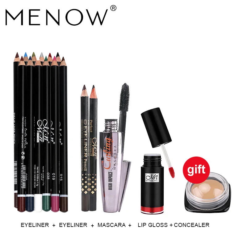 Buy 3 get 1 gift Thick Mascara Set With Two Eyeliner Pencil &12 Color Eyeliner Pencil &38 Colors