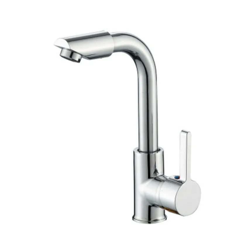 

360 Rotation Spout Modern Kitchen Mixer Tap Polished Single Handle Wash Basin Faucet For Bathroom Deck Mounte torneira cozinha