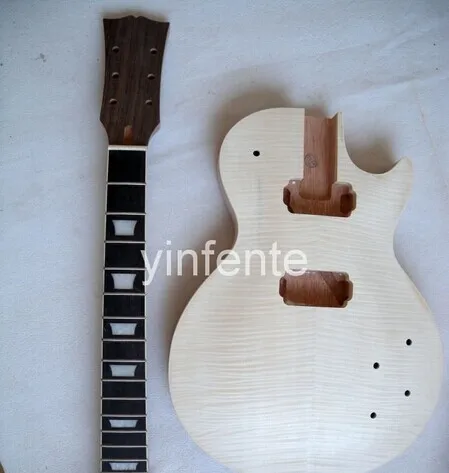 Cheap New High Quality Unfinished electric guitar neck guitar Body Solid wood Body & fingerboard 1pcs #4