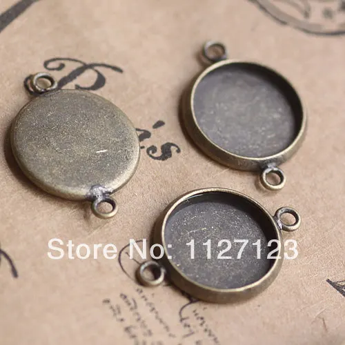

Бесплатная доставка!! 50 шт 18 мм Античная бронзовая латунь кабошон базовая рамка Базовые разъемы Настройка