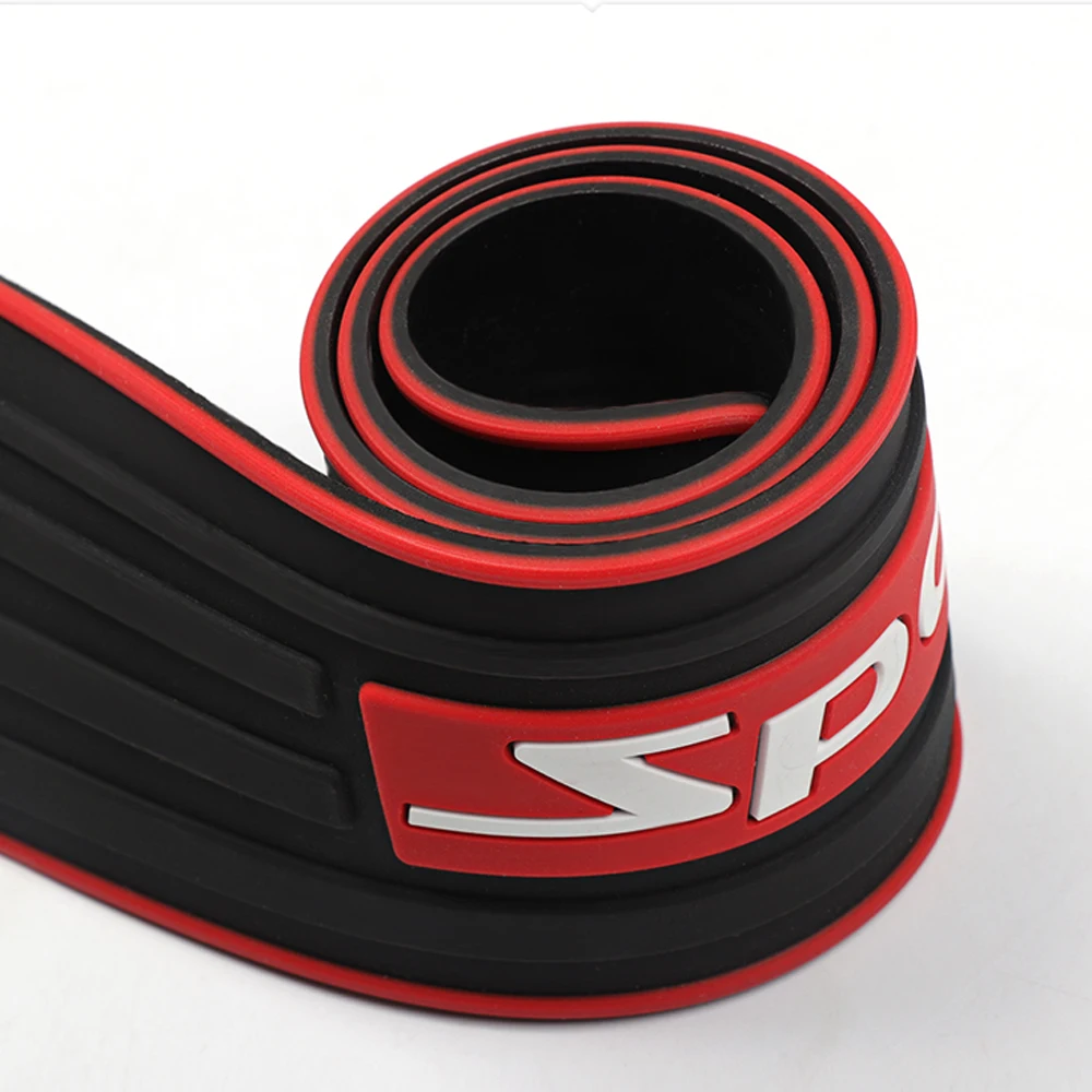 Car Trunk Bumper Guard Pad SUV Guard Protector Rubber Auto Sill <br />Plate Bumper Guard Rubber Pad Protector Car Styling Accessariess-in <br />Styling Mouldings from Automobiles