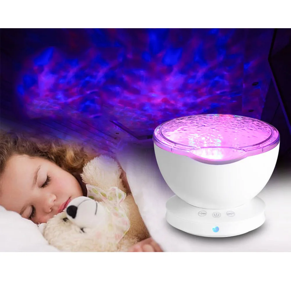 

Night Light Star Sky Ocean Music Player Projector Light Sleep Romantic LED USB Aurora Starry Lamp MJJ88