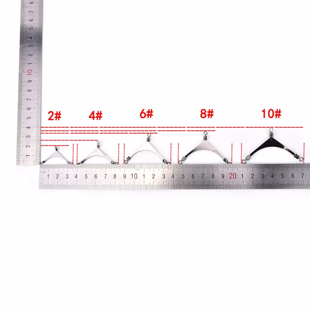 10 шт. Американский 3-х полосная Нержавеющая сталь ловля джиг-головки Вертлюги Роллинг полюс вертлюжная Рыбалка снасти рыболовные разъем